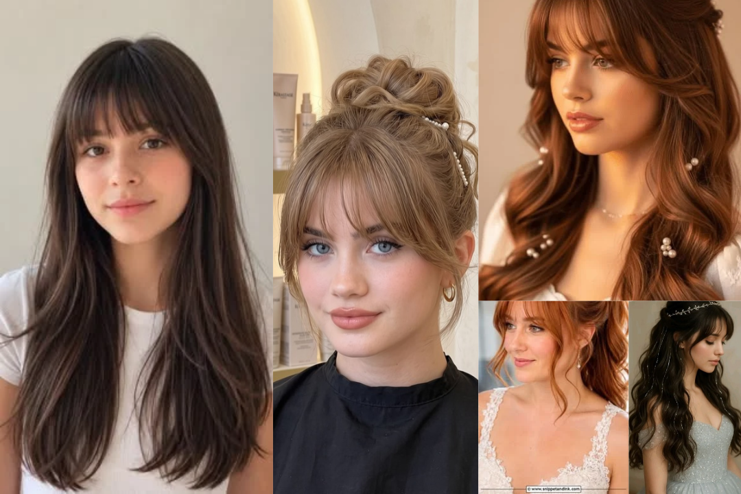 Hairstyles for Long Hair with Bangs