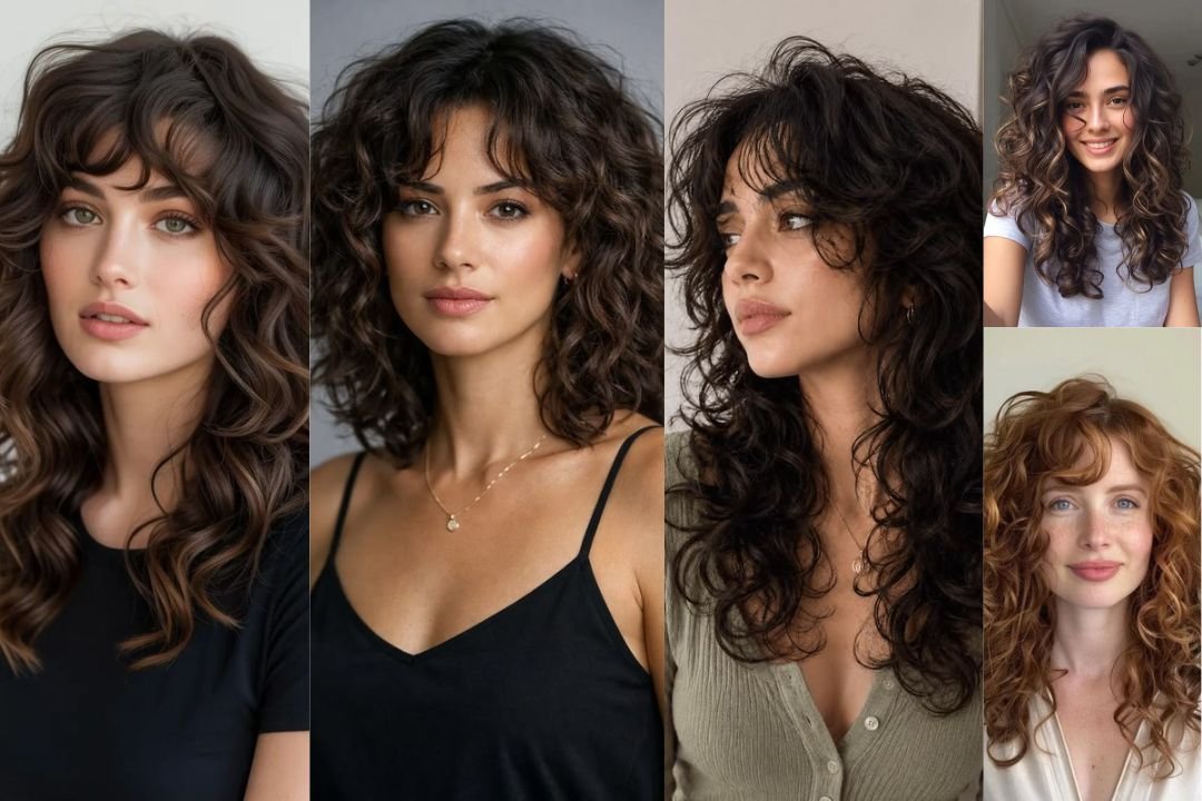 Modern Curly Hair Styles Medium Length
