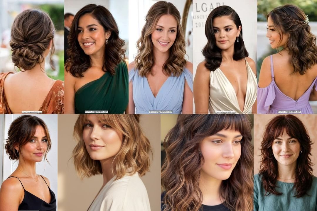 Medium Hair Styles Wedding Guest Looks