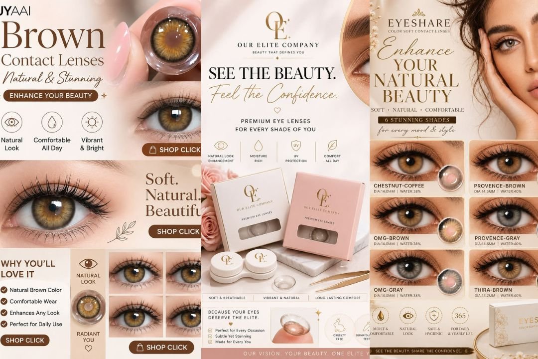 FreshLook Contacts Lenses Brown: Warm and Classic Eyes