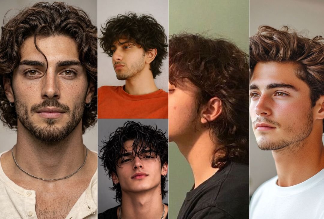 Wavy Hair Styles for Oval Faces Men